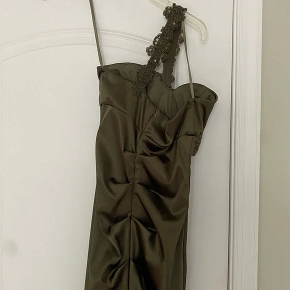 Cache Olive Green Prom Dress - Picture 5 of 11
